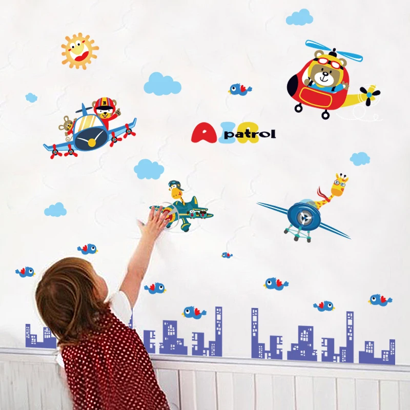 Petit Pilote Decoratif Bebe Sticker Mural Pour Chambre De Garcon Nersury Chambre Buy Autocollant Mural Bebe Autocollant Decoratif Autocollant Mural Product On Alibaba Com