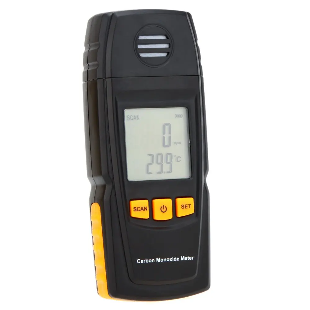 Handheld Carbon Monoxide Meter with High Precision CO Gas Tester Monitor Detector Gauge 0-1000ppm GM8805
