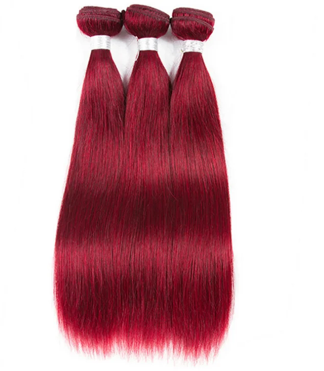 Red Hair Bundles Indian Body Wave 99j Burgundy Bundles Human Hair 