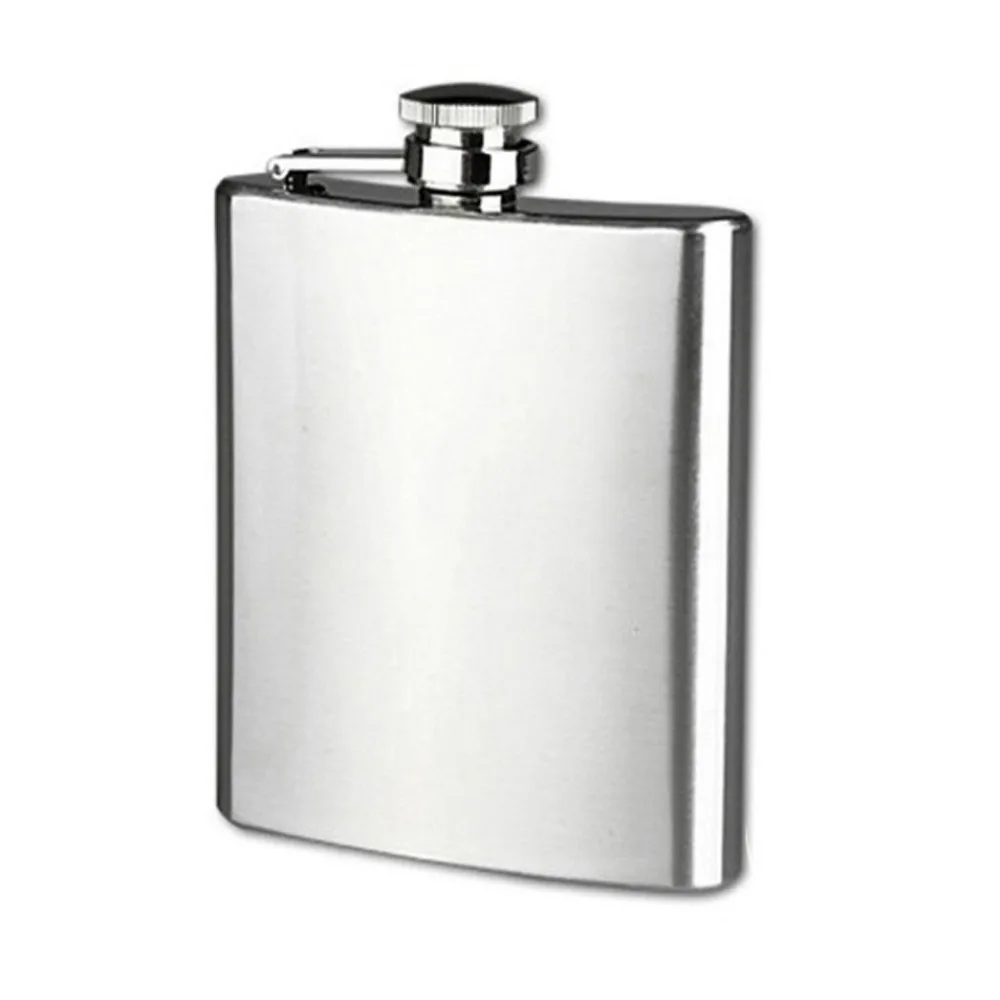 Stainless steel hip liquor whiskey alcohol flask cap 7 oz pocket wine bottlYRDE