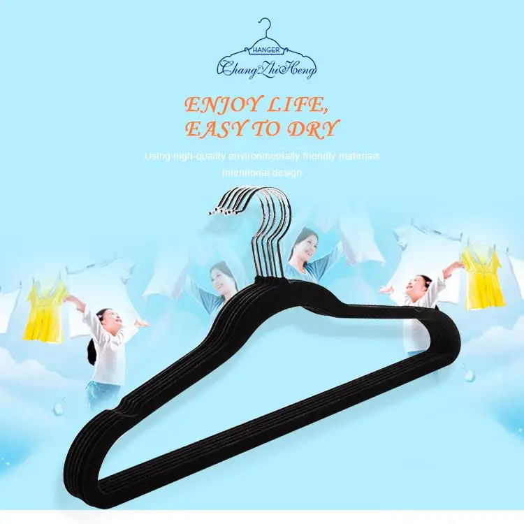 non slip velvet hanger wholesale