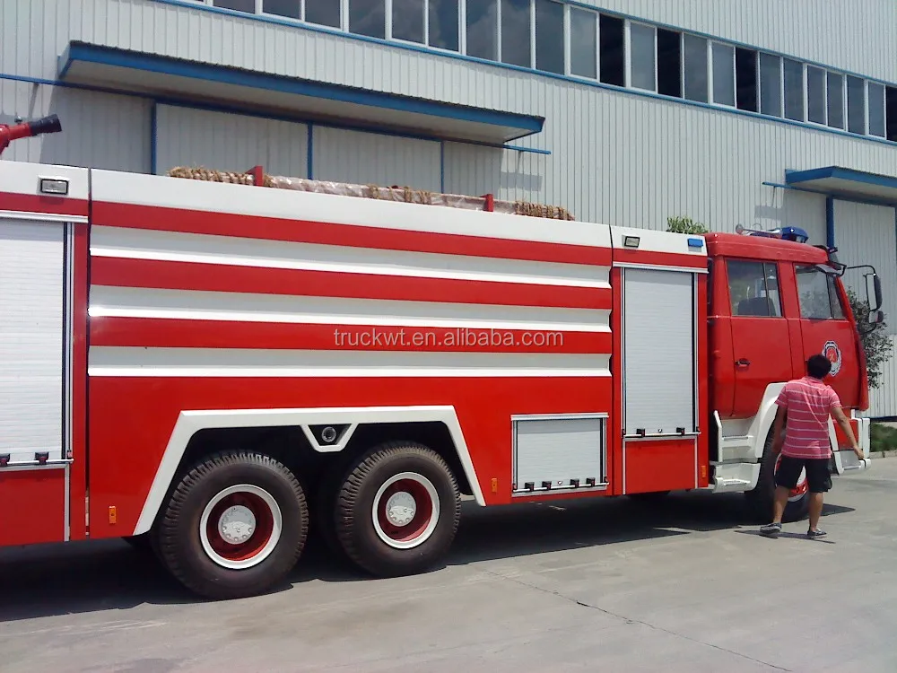 6*2 hot sale water foam howo fire truck