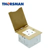 HTD-101 Ultra thin open cover type floor box floor socket