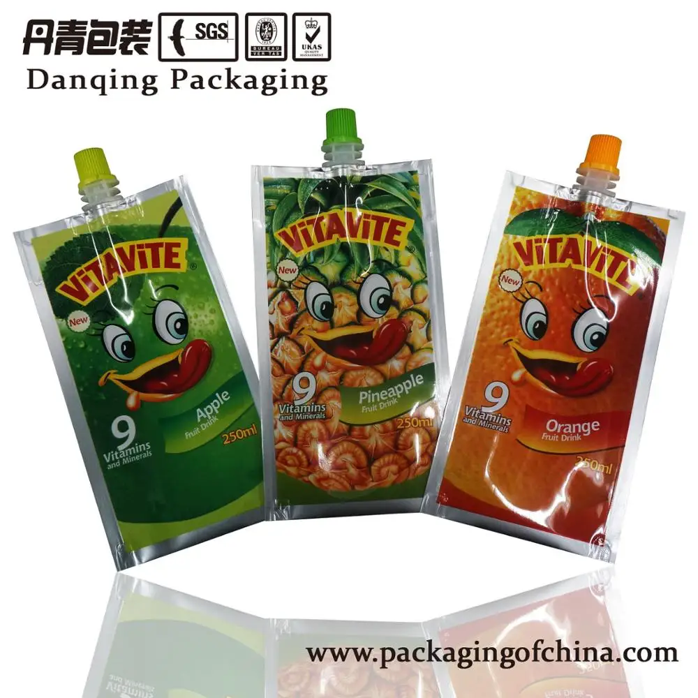 China DQ PACK Flexible Beverage Packaging Doypack For Juice Packaging