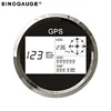 2018 New design 85mm LCD Digital GPS speedometer with Over Speed Buzzer Alarm 7 colors back light switchable