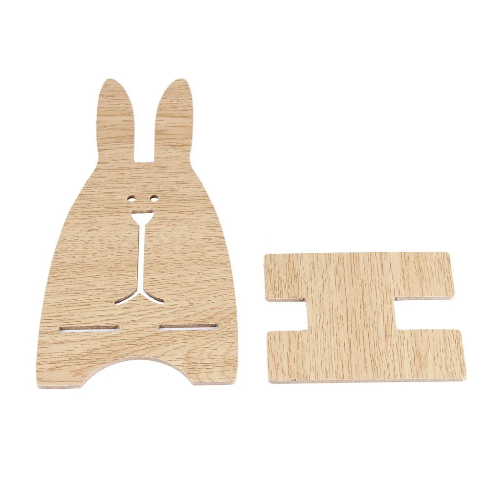 Cheap Priceuniversal Phone Holder Stand Cute Cartoon Rabbit Wooden ...