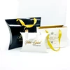 Custom Unique Hair Extension Packing Paper Bag with Ribbon Handle