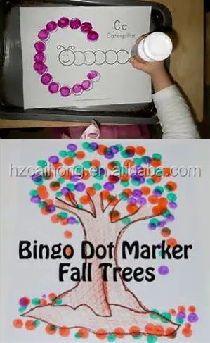 Best selling 40ml hangzhou rainbow Bingo marker pen for bingo blower machine