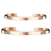 Free Shipping 316L Stainless Steel Jewelry Engraved Love You Is My Fate Bangles Cuff Bracelets For Women