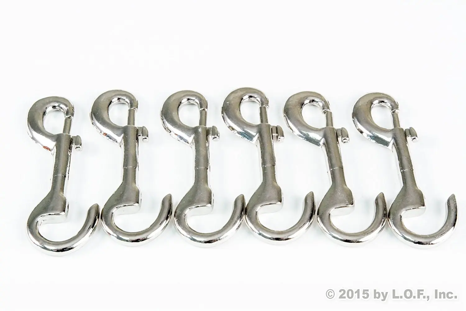 10 Open Eye Bolt Trigger Snap 3/8 Inches Bronze Rigid Hook Metal Key Ring Flag Spring 