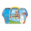 Cheap promotional gifts plastic tool box kits in case for children learning toy