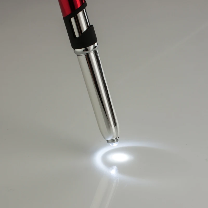 4 In 1 Led Light Promotional Ballpoint Pen With Stylus And Mobile Phone