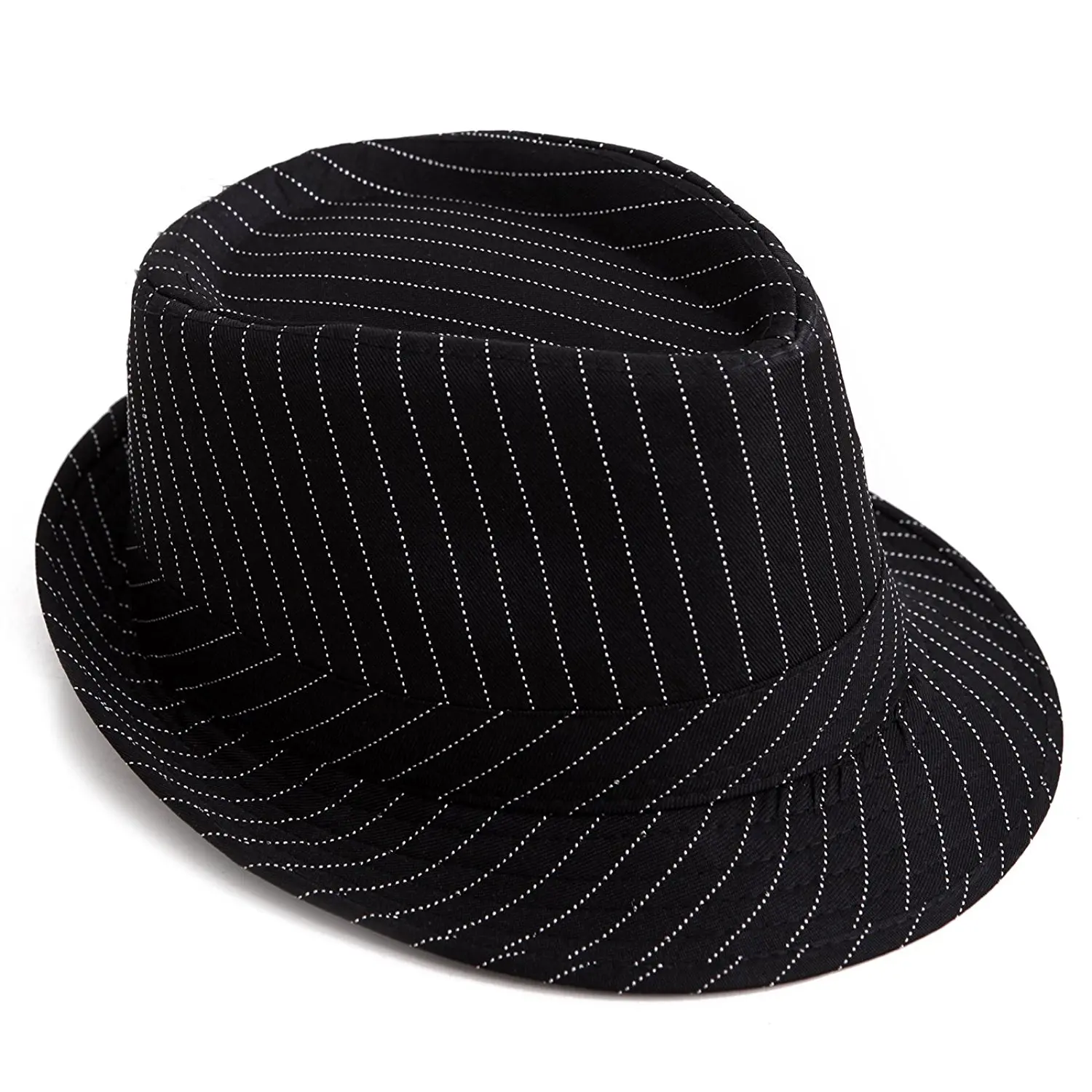 Striped Fedora hat