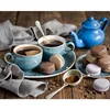 Still Life Sweet Cookies Diy Painting By Numbers Coffee Design Picture Oil Paint By Number For Adults For Wall Decoration Arts