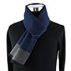 Fashion geometric pattern imitate woolen knit cotton plaid male scarf