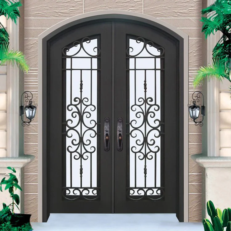 Customized Safety Oversize Exterior Modern Decoration Metal Door