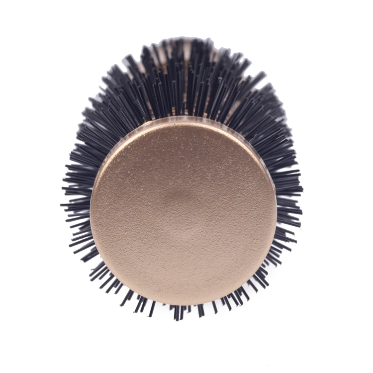 EUREKA 8616CEG-BR Aluminum Barrel Hair Brush Heat-resistant Ceramic Painting Brush Anti-slide Handle Round Hair Brush