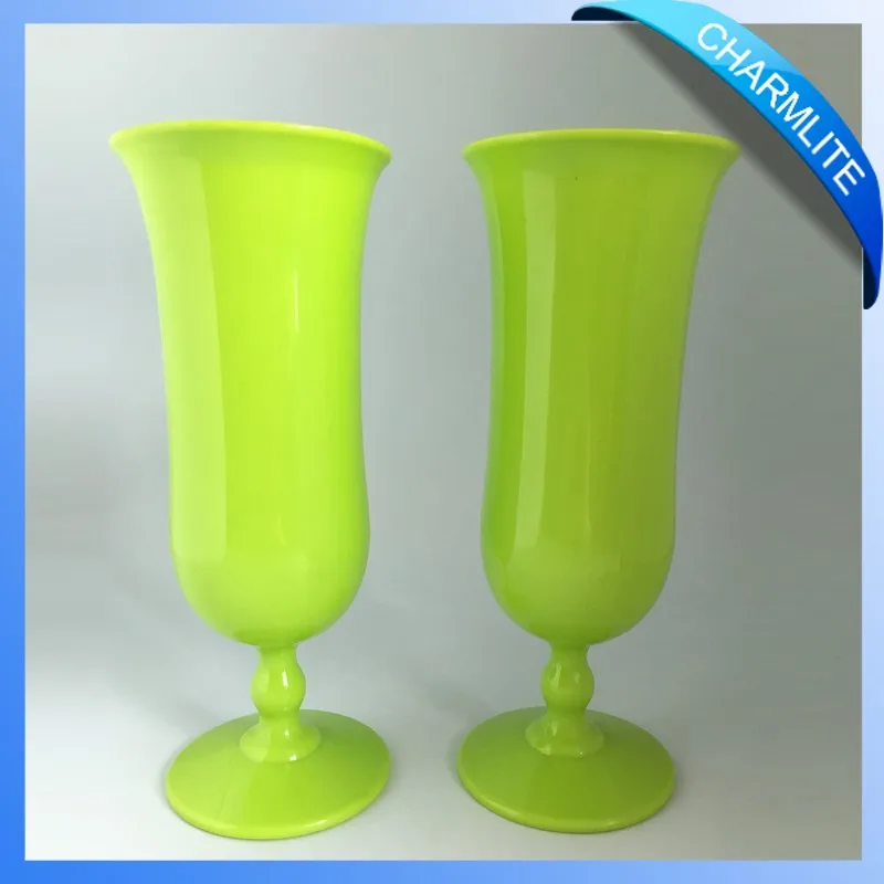 2016 Latest Colorful Hurricane Cups With Stemmed,Plastic Neon Hurricane