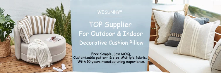 Newest Design Custom Made Outdoor Patio Waterproof Pillow Case