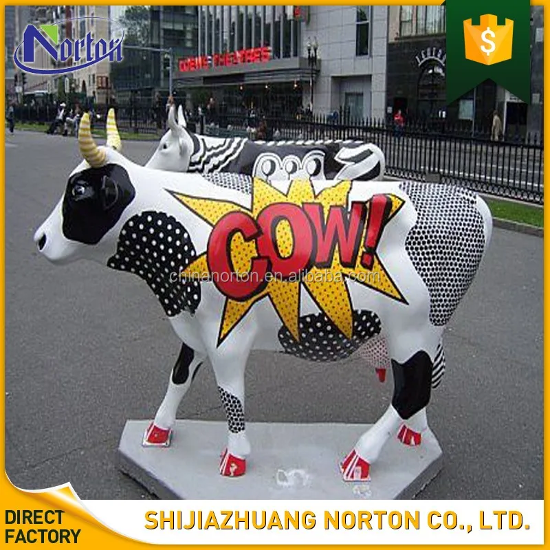 life size resin cow