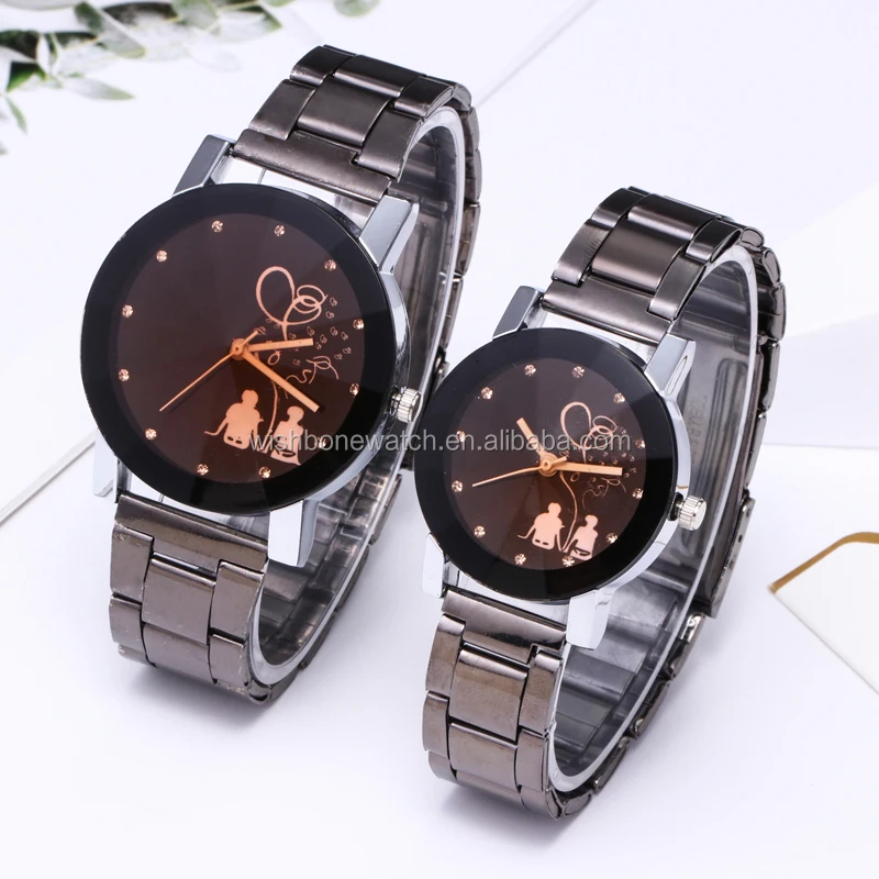 Fashion Luxe Staal Minnaar Horloge Paar Mannen Vrouwen Koppels Horloges Set  Horloges - Buy Hoge Kwaliteit Liefhebbers Horloge,Koppels Horloges,Staal  Liefhebbers Horloge Product on Alibaba.com