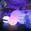 Hot Selling LED Lighted Inflatable Nine Planet Balloon , Inflatable Solar System Planets For Decoration