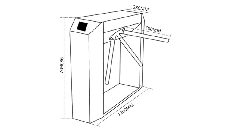 tripod size