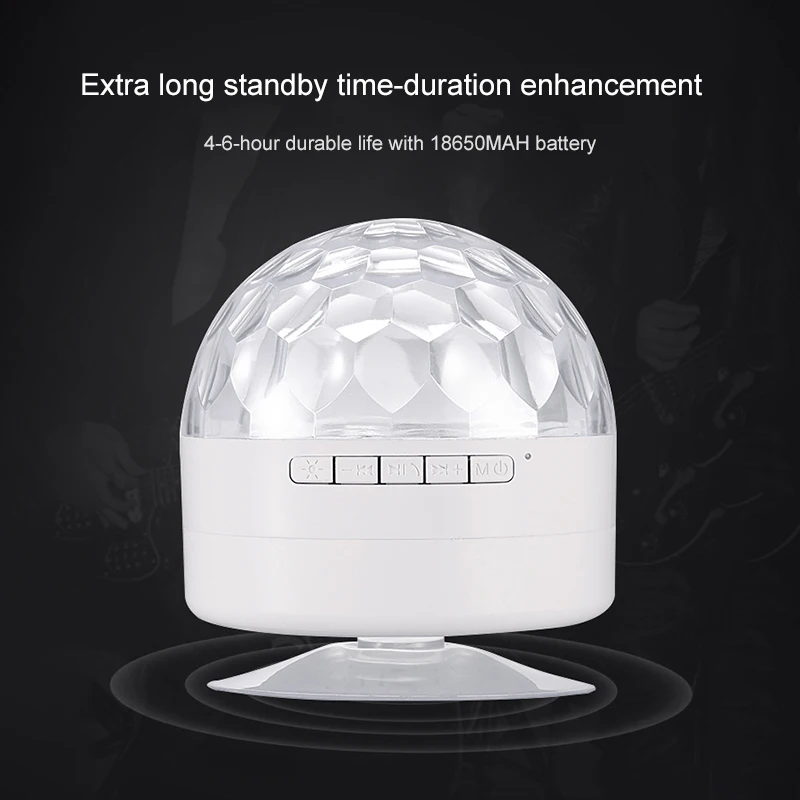 New Cheap Wireless BT LED Stage Speaker Color Light Radio Mini Speaker - ANKUX.COM