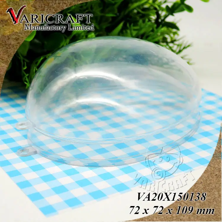 Mini 100mm clear plastic easter egg for sale for party buy 100mm