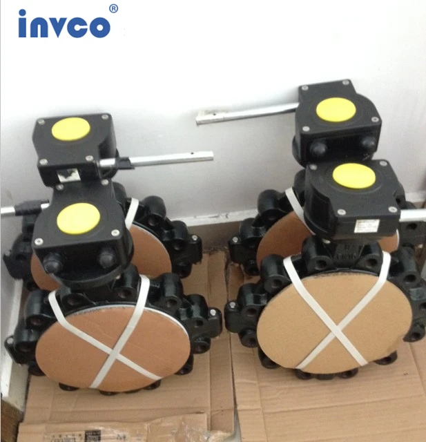 INVCO DN40-DN400 lug type butterfly valve with handle ,butterfly valve for oil and gas