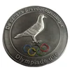 Peace Dove Custom Engraved Coins Plating Metal Stamping Badge Maker