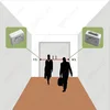 HPC005 IR sensor electronic person counter with network software for chain stores/ People counting machine/ digital door counter