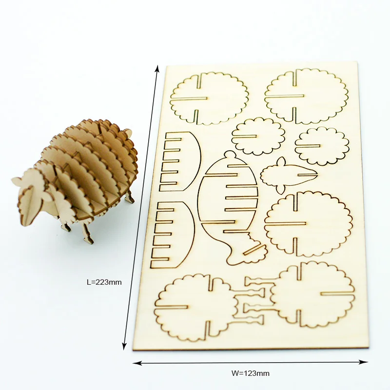 wooden sheep puzzle