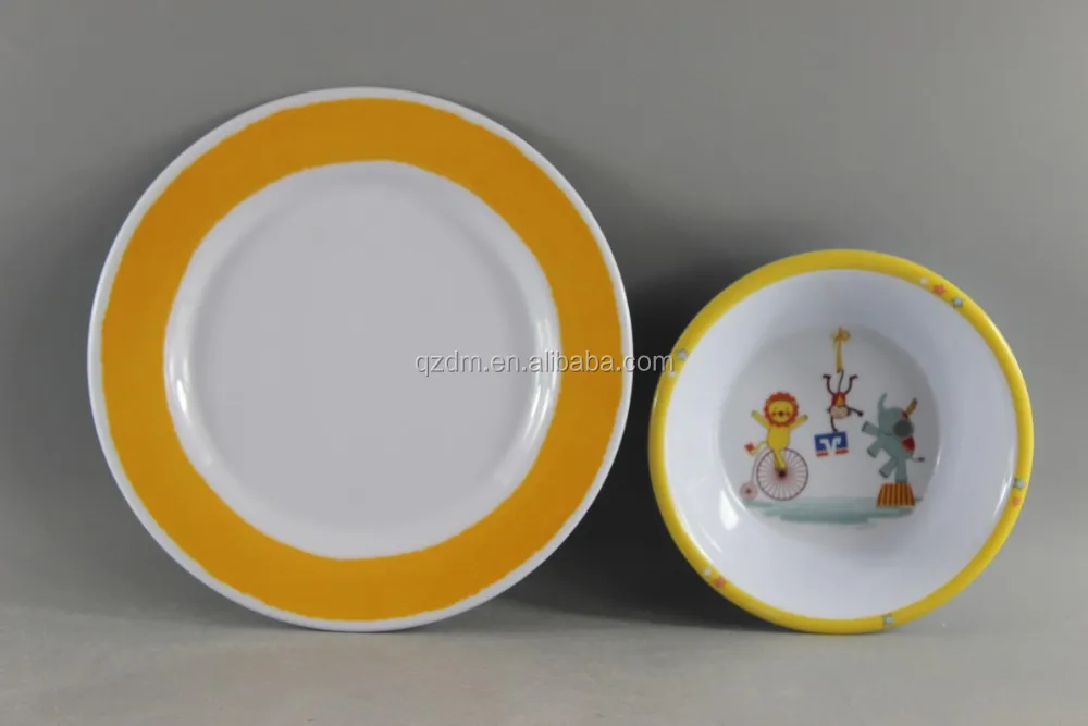 Funny Print Melamine Kids Cereal Bowl