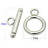 10sets/lot Stainless Steel OT Toggle Clasp Hook Rings Connectors for DIY Necklaces & Bracelets Jewelry Making