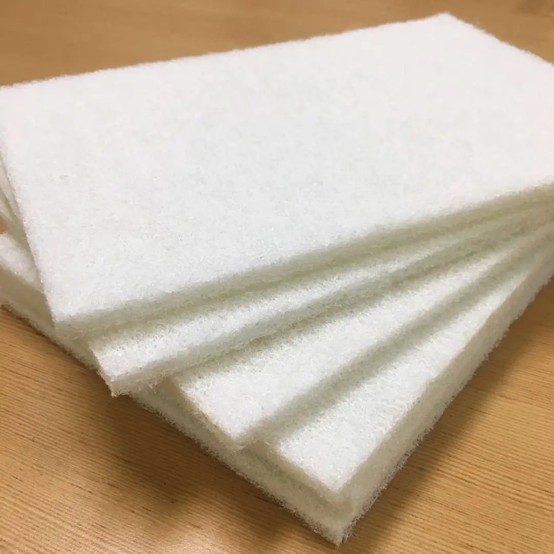 Dh470w 8mm Non Woven White Scouring Pad Cleaning Pad - Buy White ...