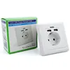 Leishen SP-9629 European type double USB port charger wall socket