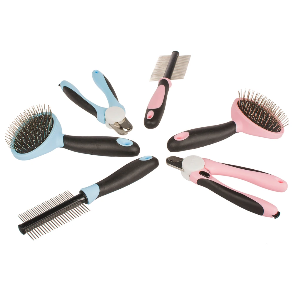 6 Pieces Dog Grooming Tools,Pink Dog Grooming Set Buy Dog Grooming