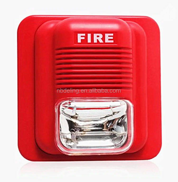 Conventional Fire Strobe Sounder Siren With Light/xenon Tube Light Or Led Light Optional Fire