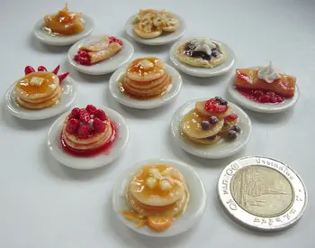 ミニチュアアメリカのパンケーキ 10の設計 Buy ミニチュア食糧 人形の家の技術 Product On Alibaba Com