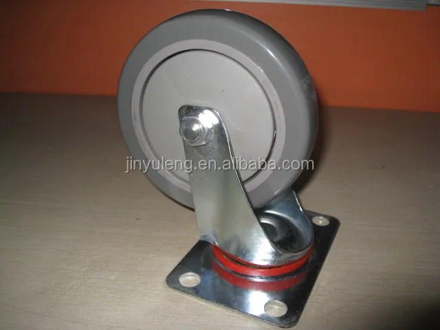 5 inch swivel pvc caster wheel for industry