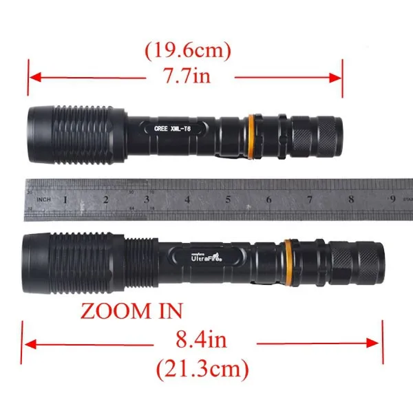 Flashlight LED Torch Light, LED Police Flashlight Torch, Metal LED flashlight