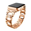 Bling Diamond Rhinestone D shaped Alloy Metal Wristband Strap For Apple Watch