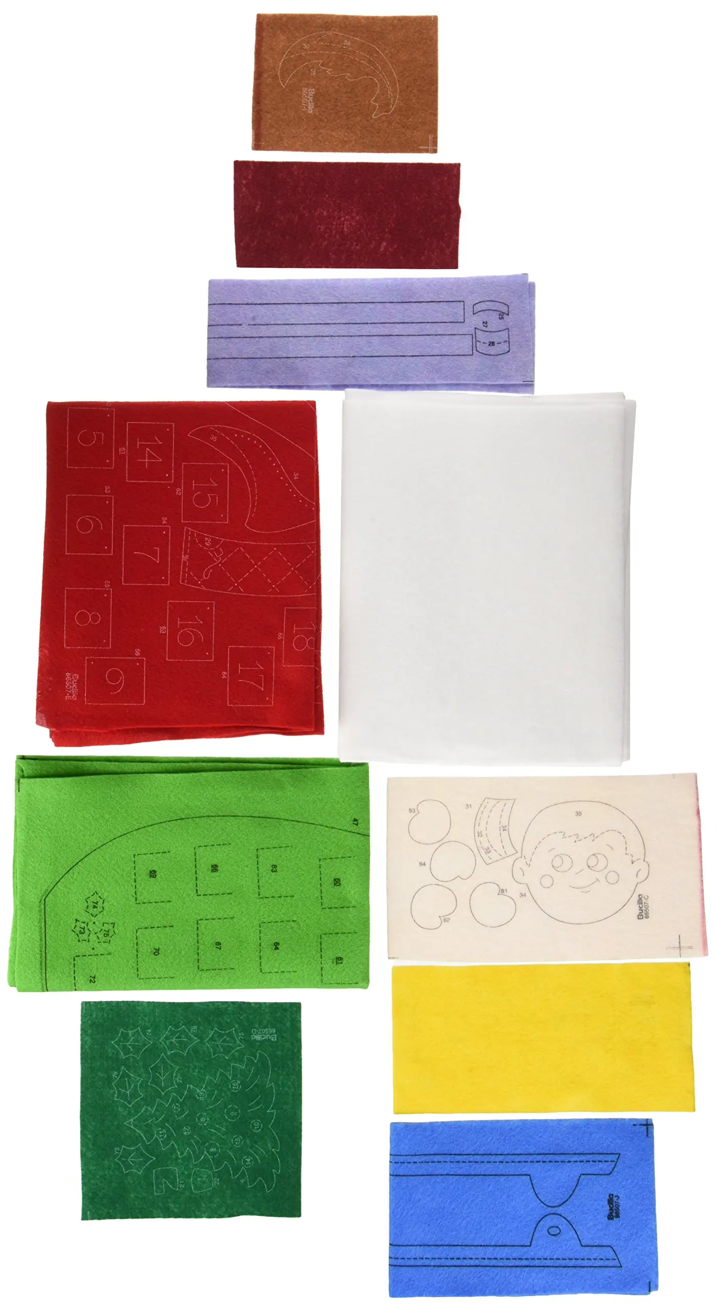 Buy Bucilla Felt Applique Advent Calendar Kit 18 By 25 Inch 86585 