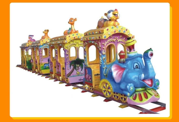 Kiddie Shopping Mall Tourist Amusement Theme Park Rail Rides Electric ...