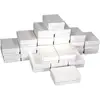 Z1401 Box Displays with White Swirl Cotton Filled Jewelry Gift Presentation Storage Boxes