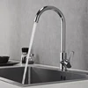 Modern OEM European Style Hot Cold Single Handle Lever Chrome Brass Kitchen Water Sink Faucet Tap Mixer Taps