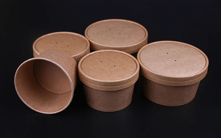 Download Disposable Kraft Paper Soup Bowl Paper Food Container Paper Bowl - Buy Soup Bowl,Kraft Paper ...