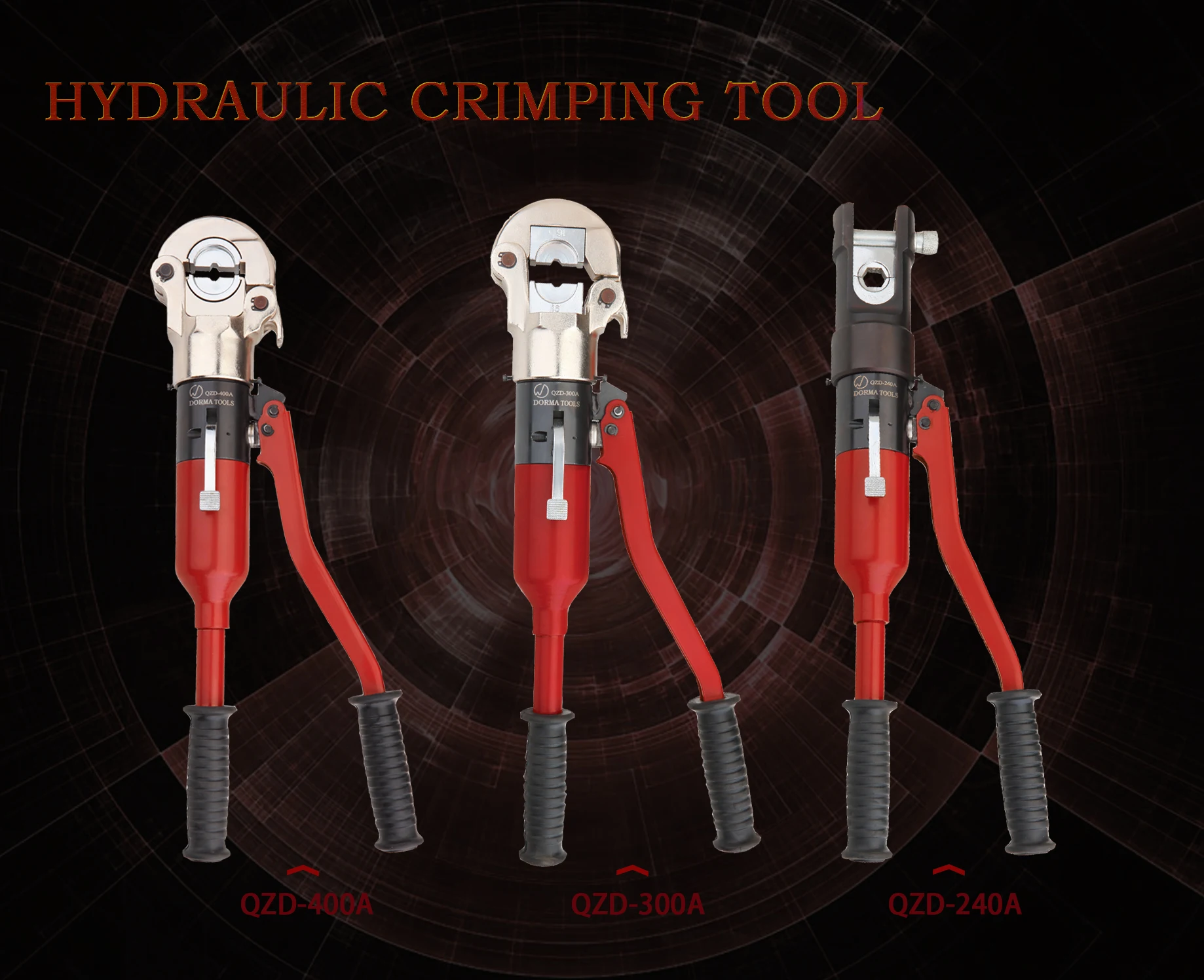 cable lug crimping tool