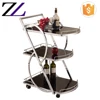 Hotel room service 18/10 stainless steel all types of coffee trolley airline food serving tea trolley cart
